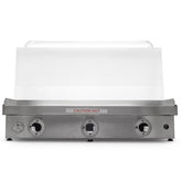 Durable 3 burner setup of Le Griddle Big Texan Built-In Griddle 41” with even heat distribution.